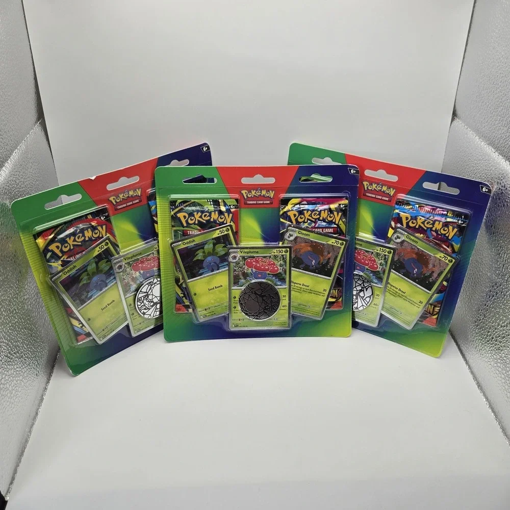 Pokemon TCG Oddish Gloom Vileplume 2-Pack Blister (Lot Of 3) Sealed